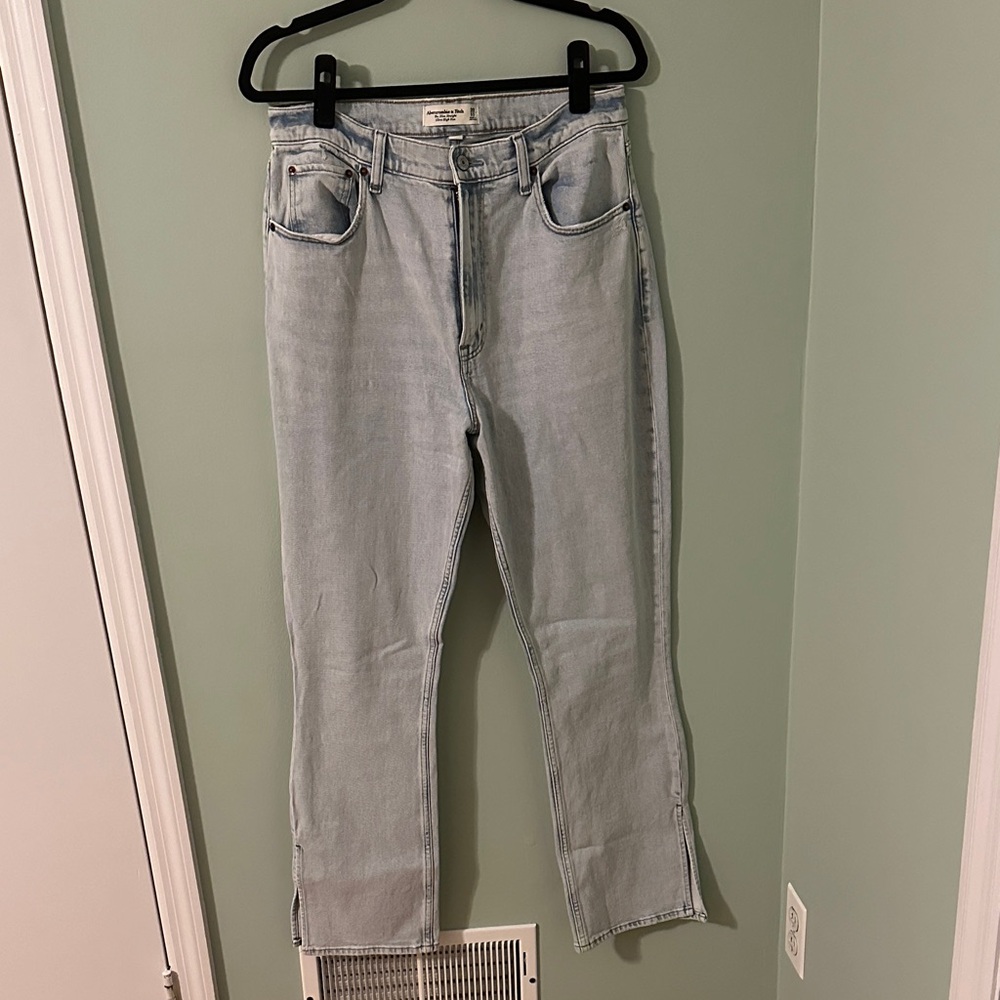 Abercrombie & Fitch The Slim Straight Ultra High Rise Curve Love 30 | 10